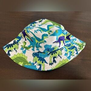Dinosaur Print Kids Bucket Hat - Blue, Green, Purple